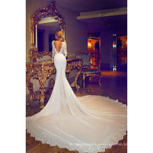 Шифоновое свадебное платье с длинным рукавом